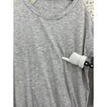 EXPRESS Women's Raglan Shirt Lace 3/4 Sleeve Gray Marled Size Medium Scoop Neck Photo 4