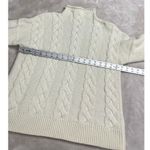 Madewell  Grenville Cableknit Sweater Women's Small Cream Wool Blend Mockneck Photo 8