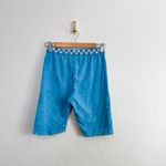 Vans  | Checked Out Niagara Blue Mineral Wash Sports Bra & Biker Short Set Blue Photo 4