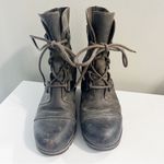 Sorel  Joan of Arctic Wedge Mid Waterproof Leather Boots Size 6 Grill Black Photo 2