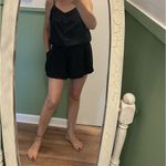 Mud Pie black romper size M button front drawstring waist pockets Photo 6