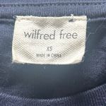Wilfred Free Aritzia Navy Blue Cropped Tee Baby Tee in Admiral Size XS Photo 3