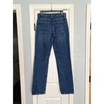 ZARA Jeans Womens Size 6 Straight Leg Button Fly Dark Wash Casual Pants 90s Photo 2