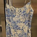 Reformation ππ Kourtney Dress ~ Pompadour Blue Floral Bird Print 4 NWOT Photo 11