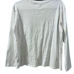 ALLSAINTS All Saint Long Sleeve White 100% Cotton Women's T-Shirt Size Medium Photo 4