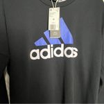 Adidas  Women's Sporty Athleisure  Black Long Sleeve Athletic Graphic Logo Sz M Photo 6