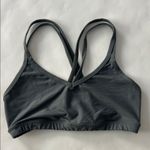 Beyond Yoga  Charcoal Gray Sparkle Strappy Sports Bra Medium Photo 0