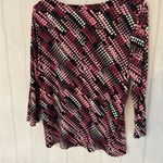 JM Collection Blazer & Blouse 2 piece Womens Fuchsia Pink Faux Suede Ful… Photo 5