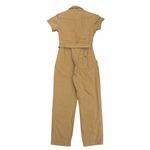 Reformation  Kenny Boiler Camel Color Belted Short Sleeve Jumpsuit Photo 3