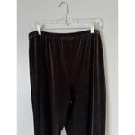 Black Velvet High Rise Pull On Wide Leg Pants Women’s Size XL Chicos 3 Photo 3