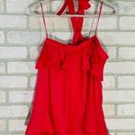 Parker  Nashley Silk Blend Ruffle Halter Top Size S Photo 4