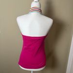 LACOSTE Hot Pink Halter Top Size EU 40 approximately US 8 Preppy Stripes Size M Photo 4