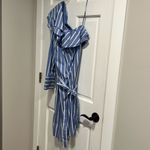 Banana Republic  One Shoulder Belted Stripe Dress Size 6 Tall Photo 5