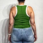 Pilcro  Green Ribbed Racerback Tank Top Sz S Photo 9