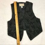 Vintage Silk Vest Womens Beaded Black Embellished Formal Retro 90s Fancy Medium Photo 8