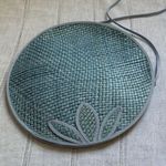 Unique Vintage Sky Blue Woven Crossbody Bag Photo 6