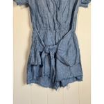 Sanctuary Anthropologie Chambray Montana Linen Romper Medium Photo 5