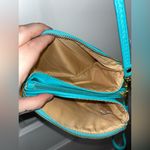 Unbranded Turquoise 3 Tri Fold Sectioned Adjustable Crossbody / Detached Clutch Photo 12