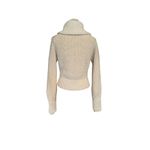 Athleta Magnolia White Alder Sweater High Collar Heavy Knit Thick Chunky XS Photo 2