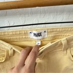 Paige  Butter Yellow Claudine Ankle Flare Denim Jeans Size 30 Photo 7