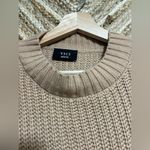 VICI Women's Chunky Knit Beige Sweater,Lantern Sleeves,Size M Photo 2