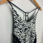Zebra Print Fringe Women's swimsuit size XS Photo 3