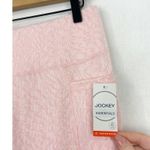 NEW Jockey Pink Cheetah Leopard Jacquard Print Pocket Leggings 7/8 length Medium Photo 4