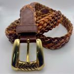Vintage 80s/90s Chic Braided Leather Belt Photo 1
