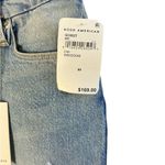 Good American  Blue Straight Leg Jeans Distressed Design Photo 4