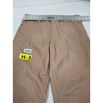 Womans Kensie Jeans Faux Leather Straight Leg Pants 12/31 Nude Zip Button Close Tan Photo 5