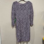 New Purple Lace Beaded Waist Jackie Jon New York Size 6 Photo 4