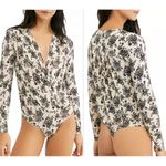 Free People intimately  turnt floral print draped bodysuit Photo 6