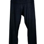 Lululemon Align Crop High Rise Black Leggings Sz 4 Diverge Emboss Nulu Photo 4