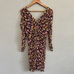 Free Press  Ruched Dress Size XXL‎ NWT Sheer Sleeves Photo 2