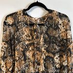 Free People  Out For the Night Top Black/Tan Size S Photo 5
