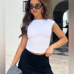 White Fox Boutique  West Coast Love Black Mini Skort Photo 0