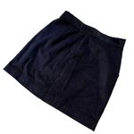Gap Zip-Front Cord Mini Skirt, Navy, Sz 6 Photo 8