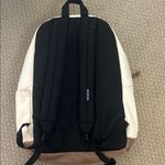 Jansport  Classic Cream and Brown Backpack Photo 4