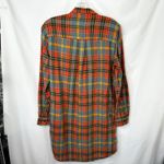 Toad & Co  Medium Shirt Dress Plaid Tunic Belted Long Sleeve Button Western 1802 Photo 2