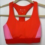 Wilo Sports Bra Anthropologie Womens XS Pink Bright Orange Padded Photo 0