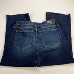 Judy Blue Wide Leg High Rise Dark Wash Cropped Raw Hem Jeans JB82517DK Size 16W Photo 7