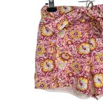 Sundays Ozeta Floral Print Shorts size XS Tie Waist NWT Pink Yellow Photo 1