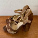 Michael Kors Becky Women's Platform Block Heel Two Tone Sandals Sz 7 Sku 2867 Photo 6