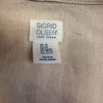 Sigrid Olsen  100% Linen Button Up Tunic Roll Tab Sleeve Cream Womens Sz 2XL Plus Photo 3