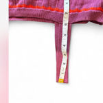 Loft The Outlet Small Ribbed Knit Tank Top Purple Pink Red Coral Striped Chevron Photo 6