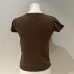Carmen Marc Valvo Army Green Embellished Fitted Tee Photo 4