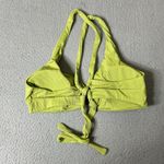 Womens Juniors Swimsuit XL Lime Green Front Keyhole Ring Ribbed 2 Piece NEW Size undefined Photo 4