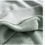 Madewell  Airyterry Sage Half Zip Oversized Sweatshirt Pullover Women size Small Photo 3