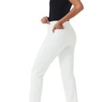 Spanx NWT On-the-Go Ankle Slim Straight Pants Classic White Photo 2
