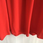 Naked Zebra Open Back Short Sleeve Blouse Red Small Flowy Date Night Spring Top Photo 5